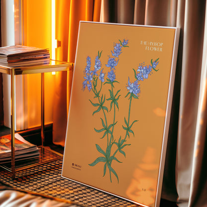 Burnt Orange Hyssop Flower - Poster Print