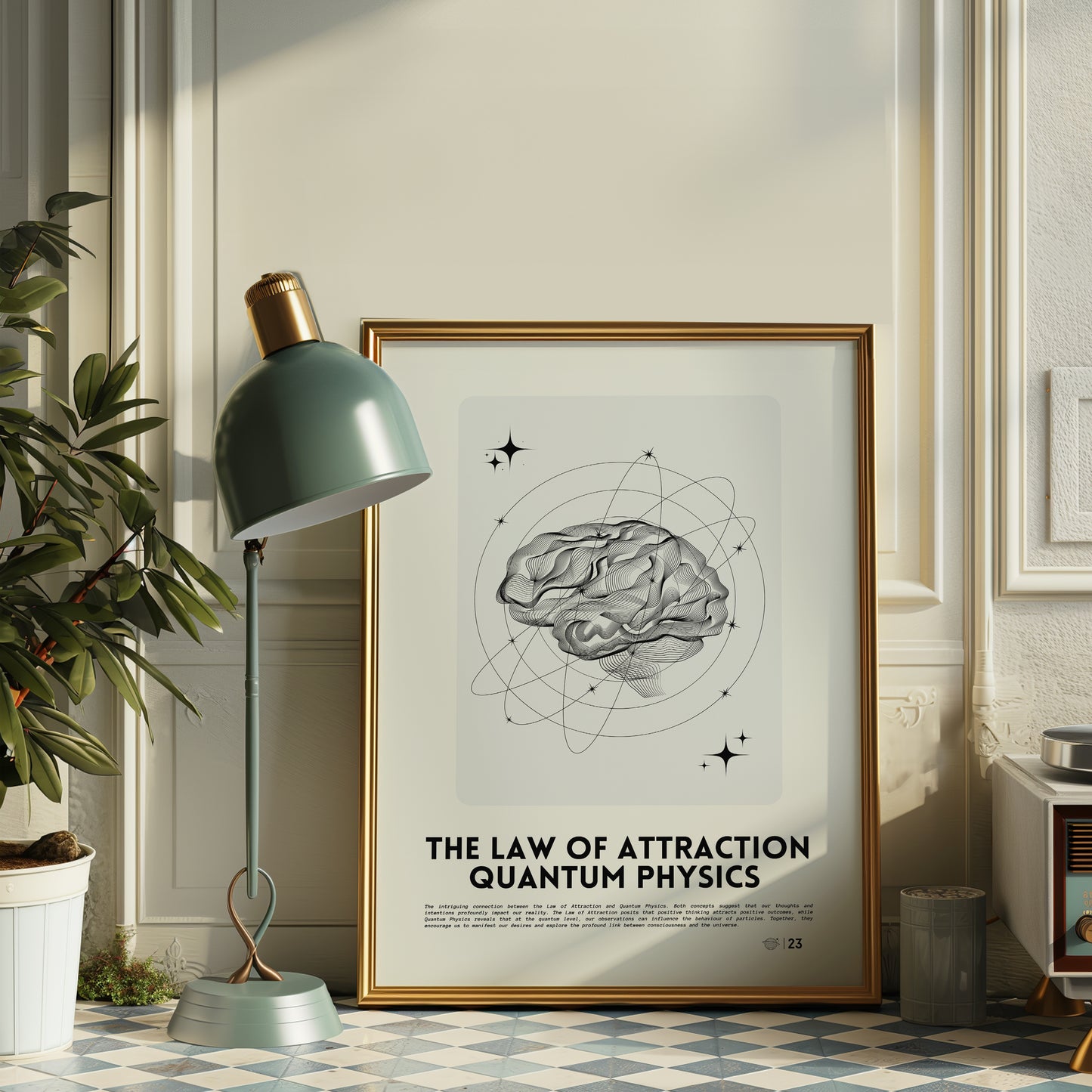 Law of Attraction & Quantum Physics - Poster Print